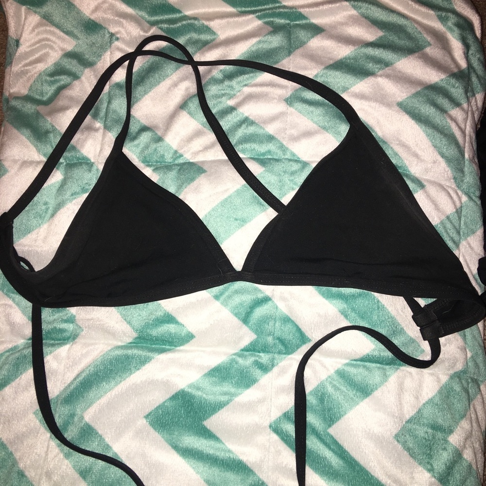 Jolyn black triangle bikini top